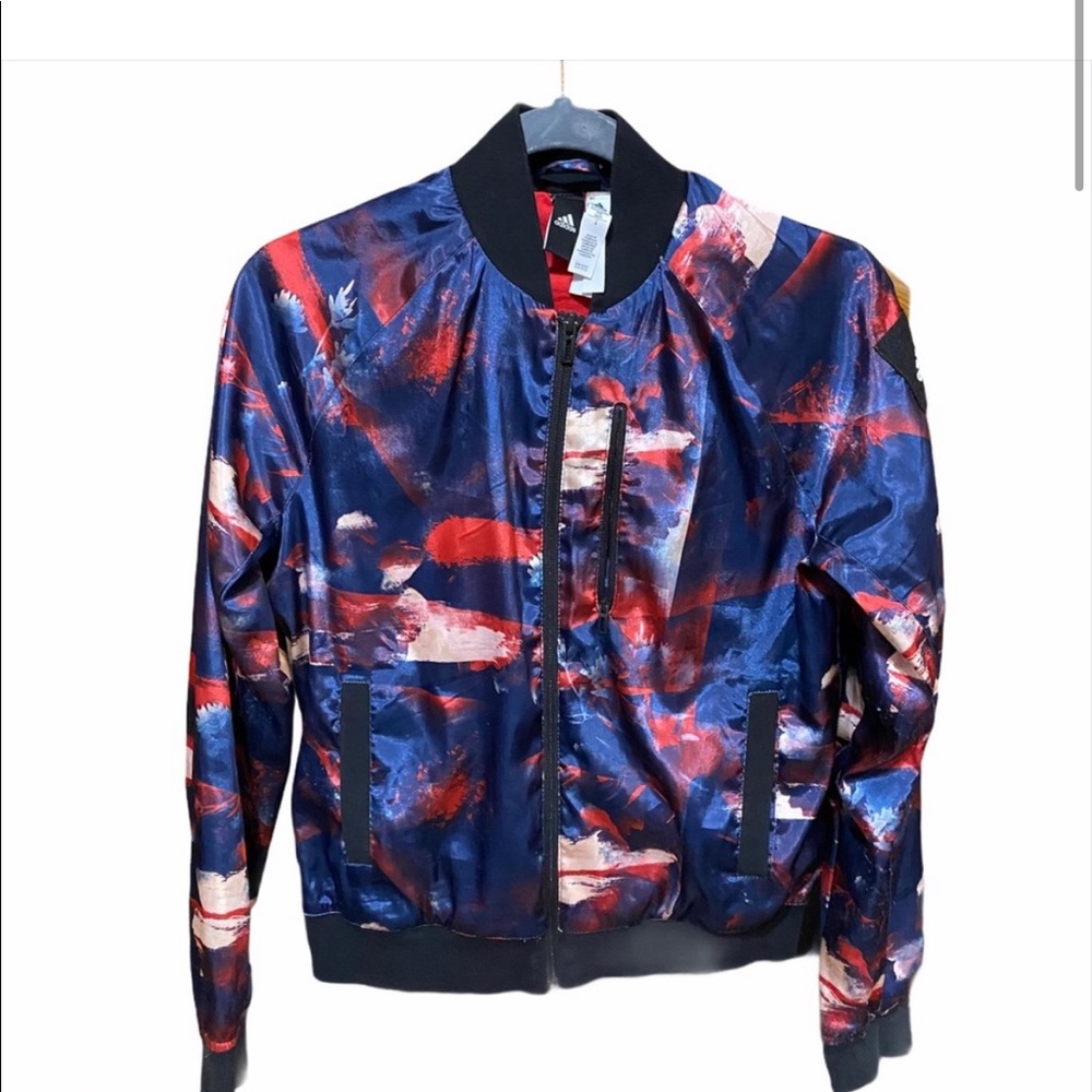 Adidas new with tags flower bomber. Size M
